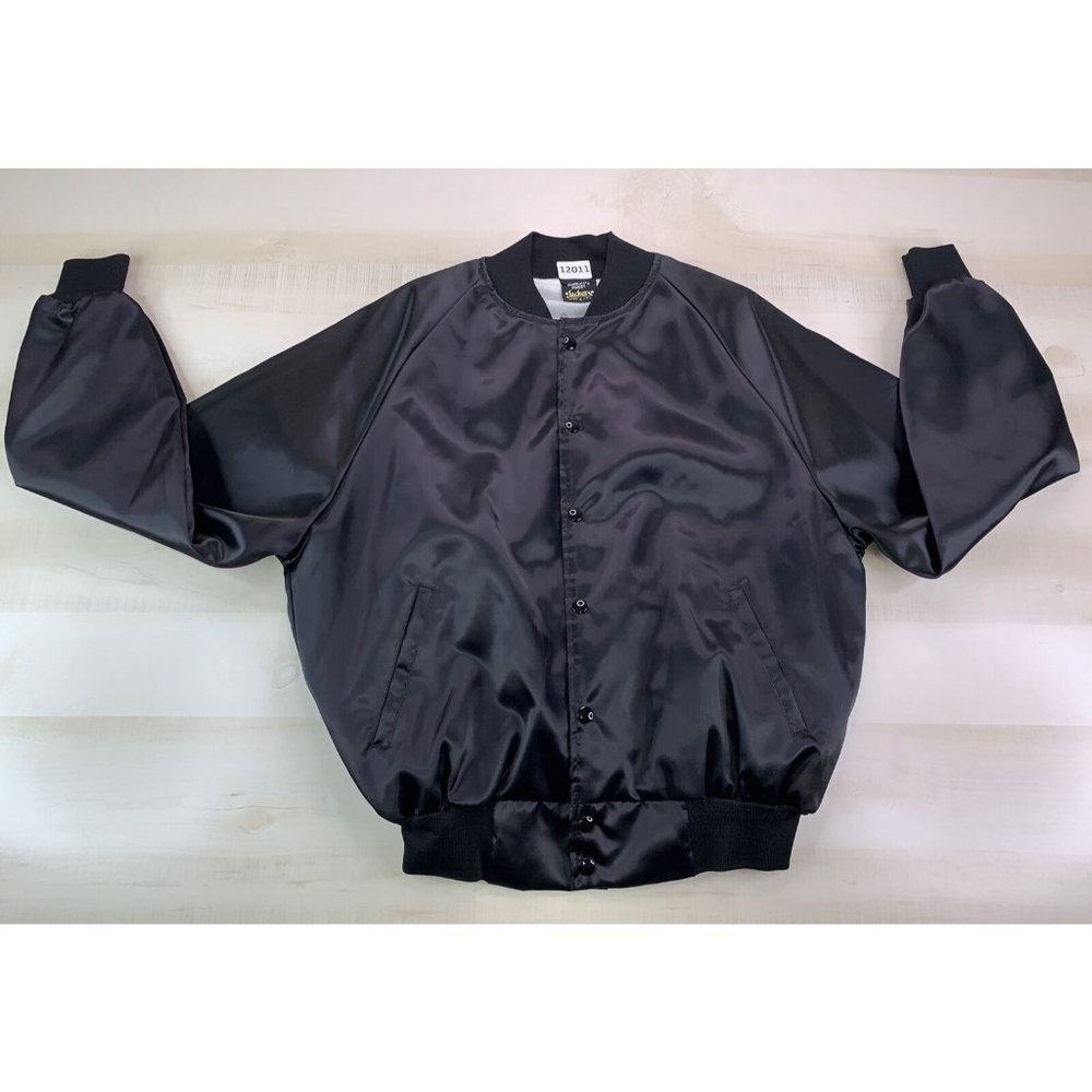 Vtg The Stampede Country Western Dancing Quincy Michigan Satin Jacket USA Made